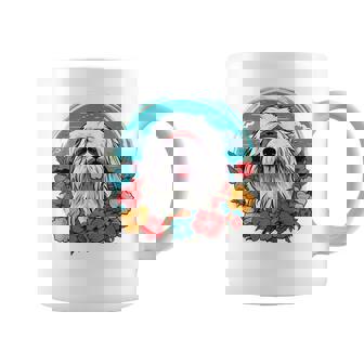 Floral Beach Vacation Coton De Tulear Dog Coffee Mug - Thegiftio
