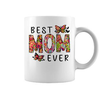 Floral Mothers Day Best Mom Ever From Daughter Son Kid Coffee Mug | Mazezy DE