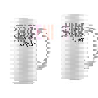 Floral Senior 2023 Class Of 2023 Graduate College Senior Coffee Mug | Mazezy