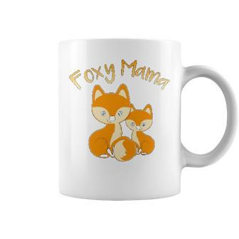 Foxy Mama Cute Fox Animal Lover Women Mom Mothers Day Gift Coffee Mug - Seseable