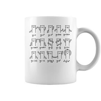 Funny Cat And Math Cat And Algebra Lover Cat Coffee Mug | Mazezy