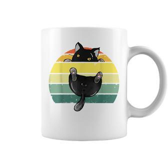Funny Cat Lovers Retro Cute Cat Vintage Style Funny Cat Coffee Mug - Thegiftio UK