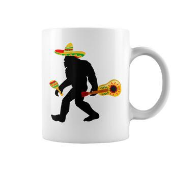Funny Cinco De Mayo Bigfoot Mexican Guitar Cinco De Mayo Coffee Mug - Thegiftio UK