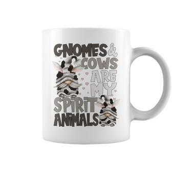 Funny Cow For Women Gnomes & Cows Are My Spirit Animal Coffee Mug | Mazezy