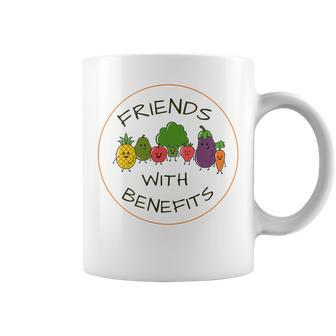 Funny Cute Fruit And Veggie Lovers Friends With Benefits Coffee Mug - Thegiftio UK