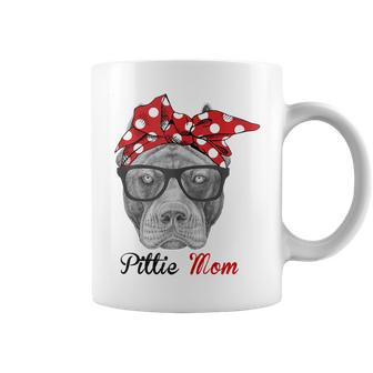 Funny Dog Pitbull Mom Pittie Mom Mothers Day Coffee Mug | Mazezy