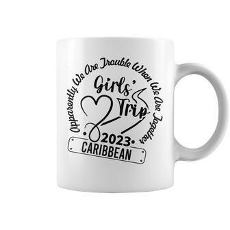 Funny Girls Trip 2023 Caribbean Summer Vibes Vacation Coffee Mug - Thegiftio UK