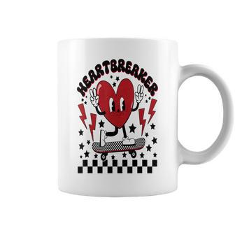 Funny Heartbreaker Skate Skateboard Valentine Coffee Mug - Seseable