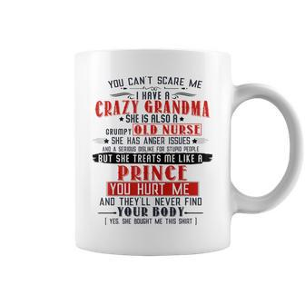 Funny I Have A Crazy Grandma Grumpy Old Nurse Boy Grandson Coffee Mug | Mazezy