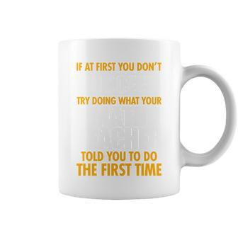 Funny If At First You Dont Succeed Math Teacher Coffee Mug - Thegiftio UK