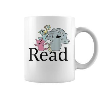 Funny Library Teacher Read Book Club Piggie Elephant Pigeons Coffee Mug - Thegiftio