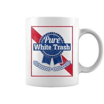Funny Redneck Pure White Trash Coffee Mug - Seseable