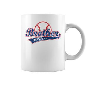 Funny Vintage Baseball Brother Of The Rookie Coffee Mug - Seseable
