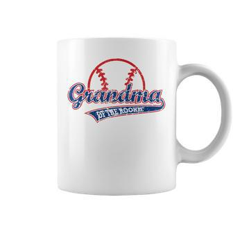Funny Vintage Baseball Grandma Of The Rookie Coffee Mug - Seseable