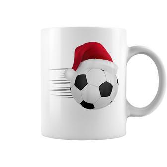 Fußball-Fußball-Weihnachtsball Weihnachtsmann-Lustige Tassen - Seseable