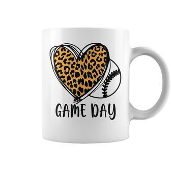 Game Day Baseball Life Softball Life Leopard Mothers Day Mom Coffee Mug - Thegiftio