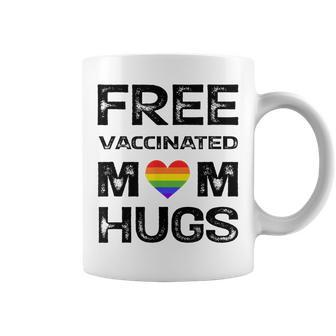 Gay Pride Lesbian Free Vaccinated Mom Hugs Lgbt  Coffee Mug