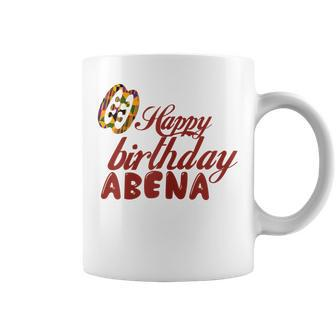 Ghana Flag T Ghanaian Name Birthday Gift Abena Coffee Mug | Mazezy