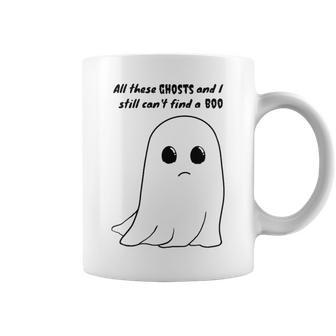 Ghost Dad Joke Halloween Single Dad Coffee Mug | Mazezy