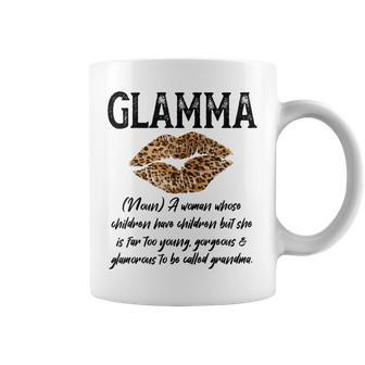 Glamma Leopard Lips Kiss- Glam-Ma Description- Mothers Day Coffee Mug - Thegiftio UK