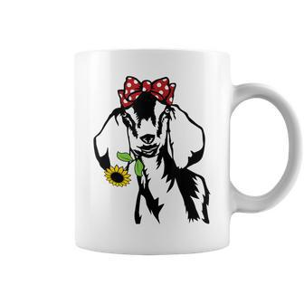 Goat Mom Goat Sunflower Coffee Mug | Mazezy