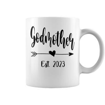Godmother Est 2023 Promoted To Godmother 2023 Mothers Day Coffee Mug - Thegiftio