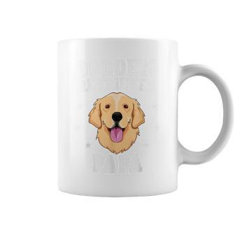 Golden Retriever Papa Father Fur Dad Dog Puppy Adopt Puppy Coffee Mug | Mazezy
