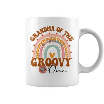 Grandma Of Groovy One Matching Family 1St Birthday Party Coffee Mug | Mazezy