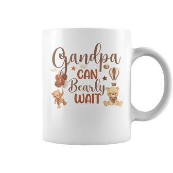 Grandpa Can Bearly Wait Bear Gender Neutral Boy Baby Shower Gift For Mens Coffee Mug | Mazezy
