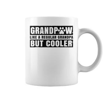 Grandpaw Like A Regular Grandpa But Cooler Grand Paw Dogs Coffee Mug - Seseable