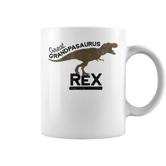 Great Grandpasaurus Rex Matching Family Dinosaur Gift For Mens Coffee Mug | Mazezy