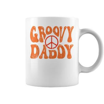 Groovy Daddy 70S Aesthetic Nostalgia 1970S Retro Dad Coffee Mug - Seseable