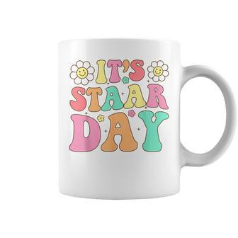 Groovy Its Staar Day Retro Teacher Testing Exam Test Day Coffee Mug | Mazezy