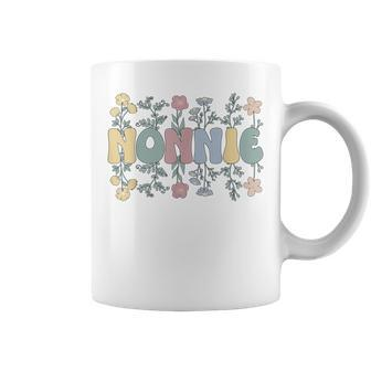 Groovy Nonnie Grandmother Flowers Nonnie Grandma Coffee Mug | Mazezy