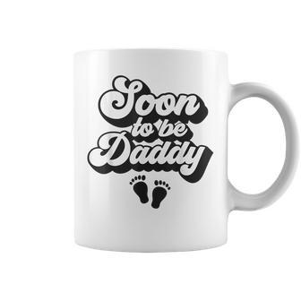 Groovy Soon To Be Daddy Retro Pregnancy Announcement Dad Gift For Mens Coffee Mug | Mazezy