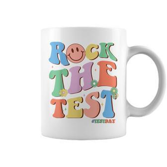 Groovy Test Day Teacher Testing Day Exam End Of Year Coffee Mug | Mazezy