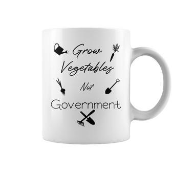 Grow Vegetables Ranch Homestead Libertarian Gardening Farm Coffee Mug | Mazezy DE