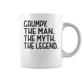 Grumpy From Grandchildren Grumpy The Myth The Legend Gift For Mens Coffee Mug - Seseable