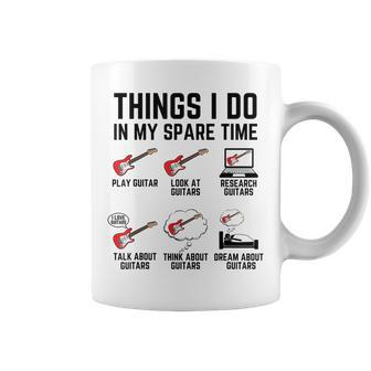 Guitarist Things I Do In My Spare Time Guitar Coffee Mug - Seseable