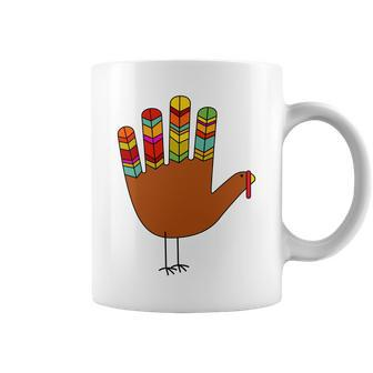 Hand Turkey Thanksgiving Day Coffee Mug - Monsterry
