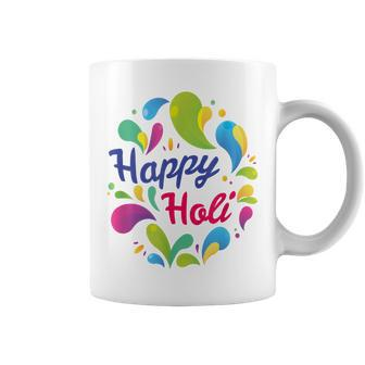 Happy Holi For Women Men Kids Color India Hindu Coffee Mug | Mazezy