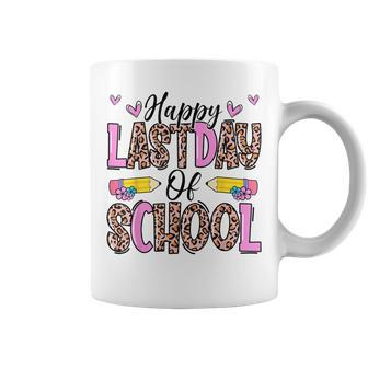 Happy Last Day Of School Leopard Teacher End Of School Year Coffee Mug | Mazezy