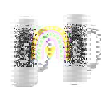 Happy Mardi Gras Leopard Boho Rainbow Women Girls Kids V2 Coffee Mug | Seseable CA