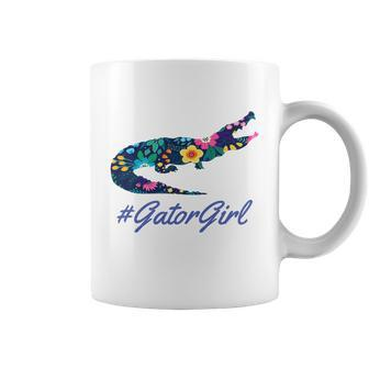 Hashtag Gator Girl Floral Coffee Mug - Thegiftio UK