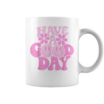 Have A Good Day Retro - Smile Face Preppy Aesthetic Coffee Mug | Mazezy
