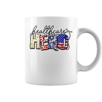 Healthcare Hero Proud Nurse Essential Worker Nursing Job Coffee Mug | Mazezy