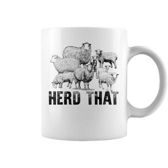 Herd That Funny Sheep Mom Country Farm Girls Farmer Coffee Mug - Thegiftio UK