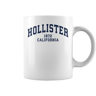 Hollister California Ca Vintage State Athletic Navy Style Coffee Mug - Seseable