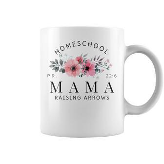 Homeschool Mama Mom Raising Arrows Rainbow Mothers Day Gifts Coffee Mug | Mazezy