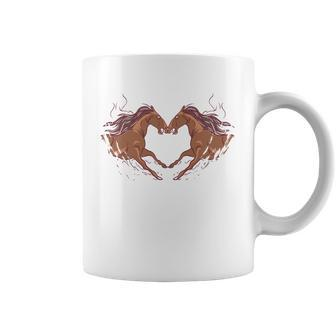 Horse Shaped Heart Coffee Mug - Monsterry